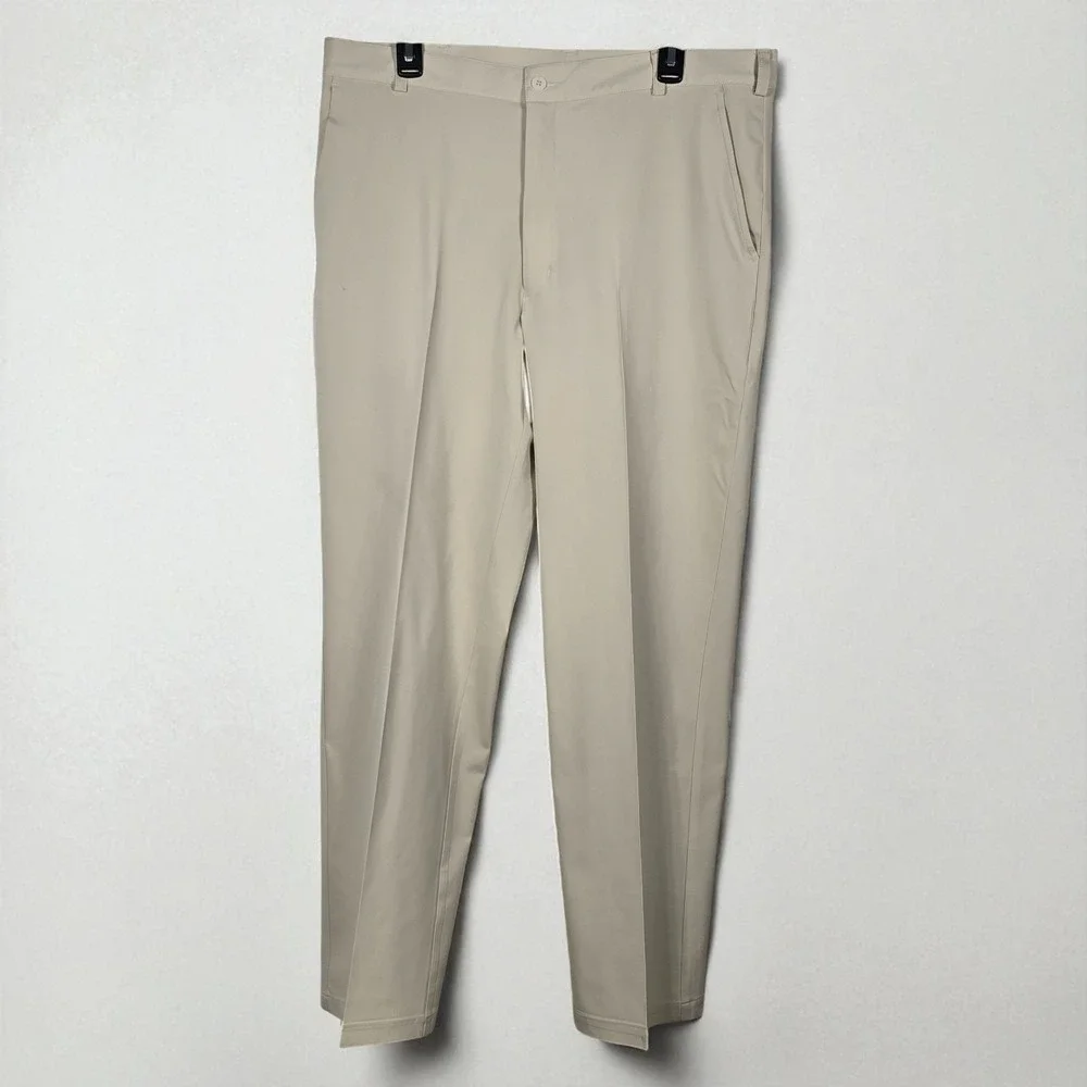 Nike Golf Pants Mens 36x32 Beige Lightweight Performance Athletic Stretchy